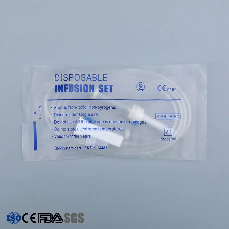 Professional Y Infusion Set: Your Trusted Medical Infusion Manufacturer for Disposable Medical Infusion Solutions Individual sterile package display of Kohope Y infusion set disposable medical infusion device ready for clinical use