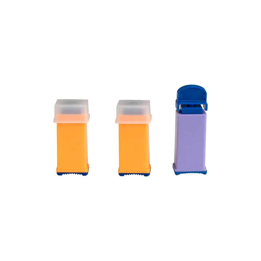 The Complete Guide to Safety Blood Lancets: Understanding Pressure-Activated Technology and Square Shape Design Yellow and purple blood lancets combination, safety lancets square shape design