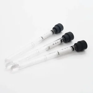 Blood Collection Tubes ESR closeup showing graduation marks and volume