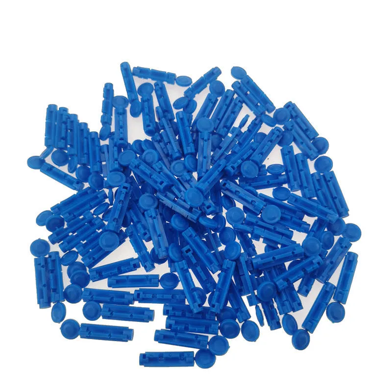 Blood sugar lancets wholesale bulk display showing multiple units for B2B buyers
