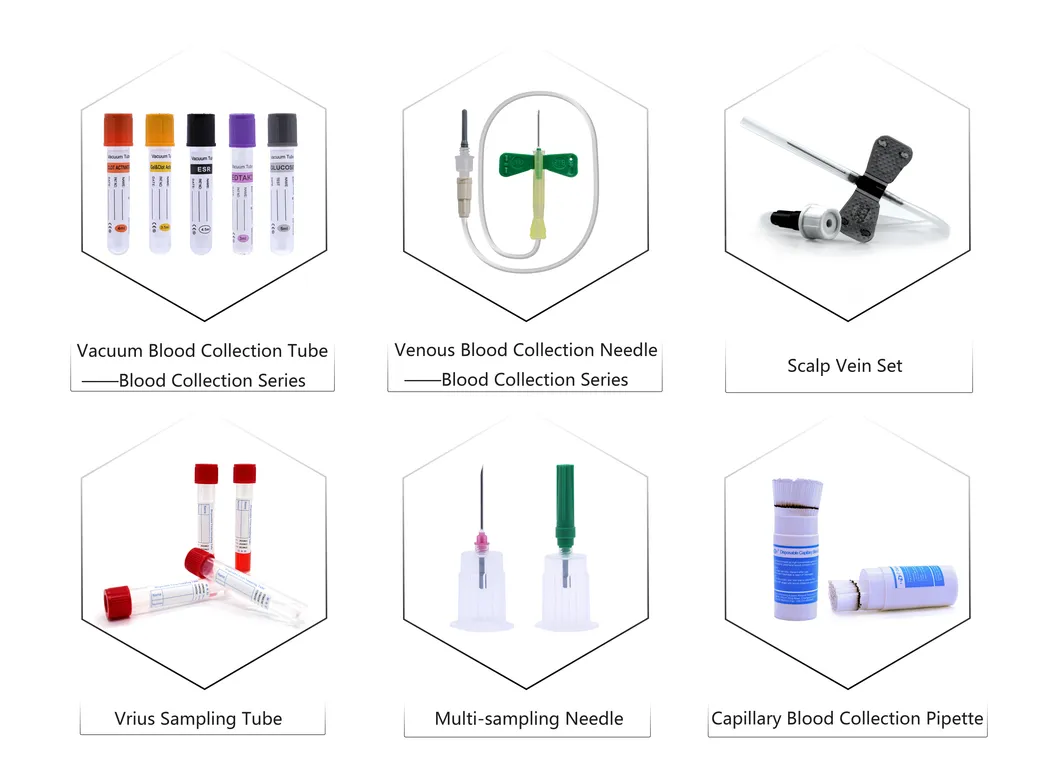 Complete range of butterfly blood collection needles from professional manufacturer showing multiple gauge sizes and color codes Complete range of butterfly blood collection needles from professional manufacturer showing multiple gauge sizes and color codes