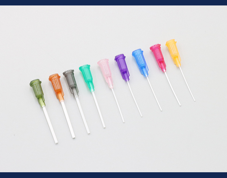 Medical needle manufacturer complete size chart showing 14G to 25G gauge specifications and dimensions table