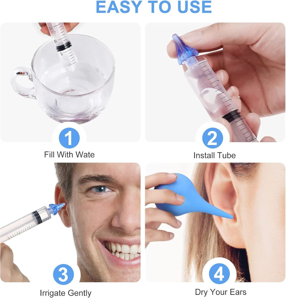 The Complete Buyer's Guide to Custom Ear Syringes: Manufacturing, Sourcing & Market Insights for 2026 Step-by-step instructions for proper ear syringe usage showing ear irrigation and wax removal procedure