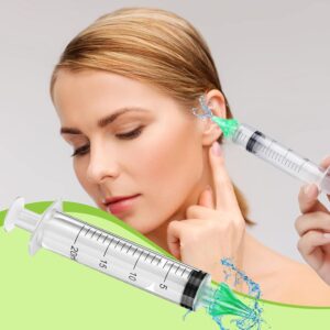 Compact ear syringe stored in travel hygiene kit demonstrating portability for on-the-go ear cleaning