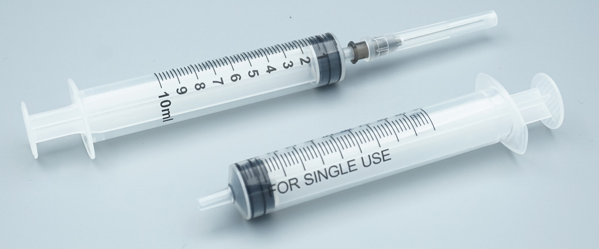 10ml Syringe With Hypodermic Needle Front And Back View 10ml Syringe With Hypodermic Needle Front And Back View