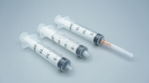20ml Luer Lock Syringe Disposable Syringe Side View For Medical Use