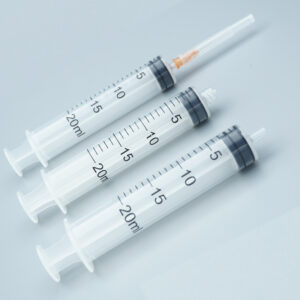 20ml Syringe Luer Lock Syringe Hypodermic Needle Disposable Syringe Front View