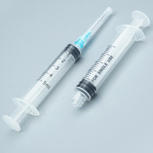 5ml Syringe Front View For Medical Injection Use