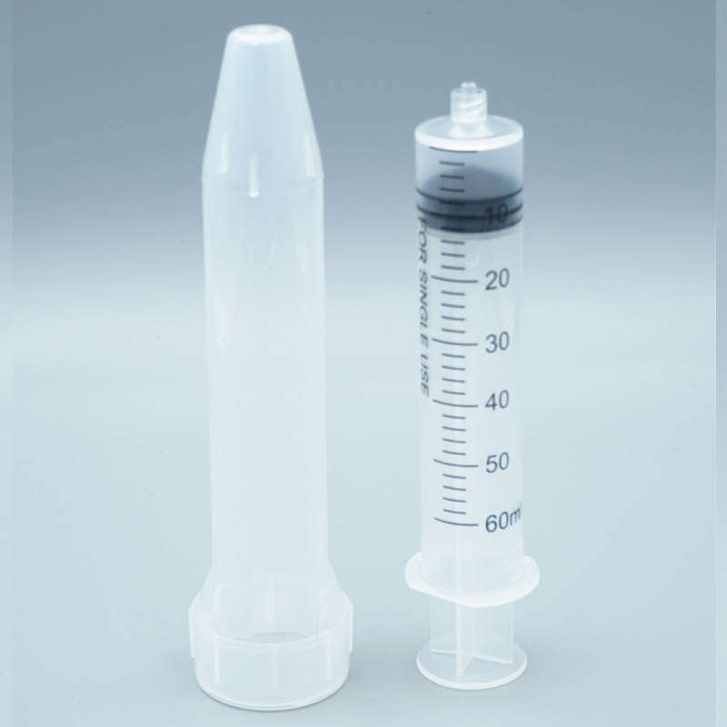 60ml Disposable Syringe with Luer Lock Connector and Protective Cap