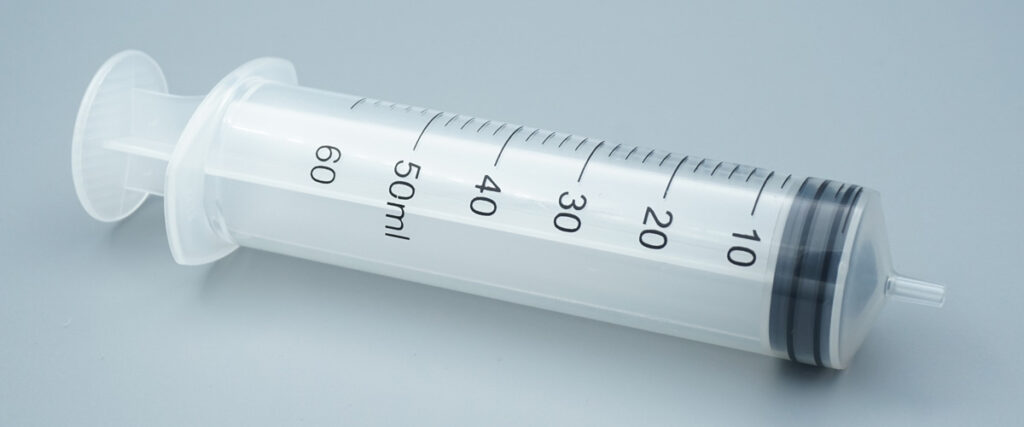 60ml Syringe Barrel Detail for Accurate Medical Dosing